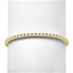 6.88ct Classic tennis bracelet in Yellow Gold