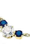 Diamond Essence and sapphire Essence together make a special gift. 1.75 cts.t.w. 14K Solid Gold.