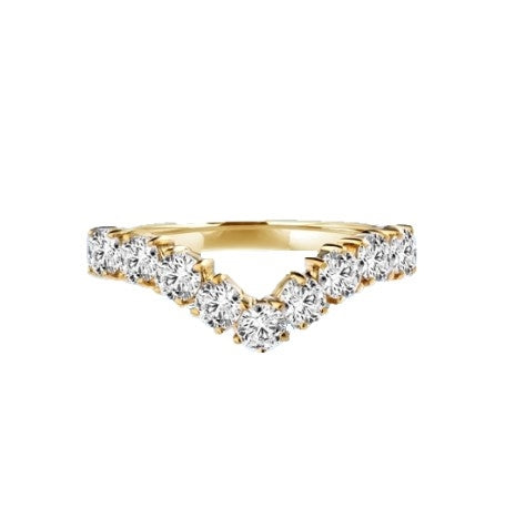 V-shaped rings of Diamond Essence jewels are beautiful on their own, or stack several to wear as a set. 1.0 ct. t.w. each. 14K Solid Gold.