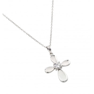 Diamond Essence Cross Pendant With Round Brilliant Stone Set In Four Prong Setting, 0.50 Ct.T.W. In Platunum Plated Sterling Silver.
​Approx Size Of Pendant Is 27.50mm Length And 19.50mm Width.