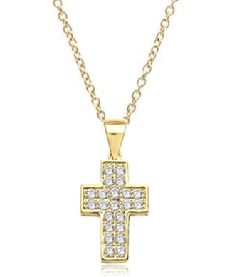 Santa Cruz-Cross pendant in Gold Vermeil