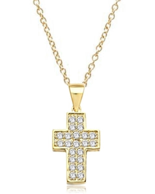 Santa Cruz-Cross pendant in Gold Vermeil