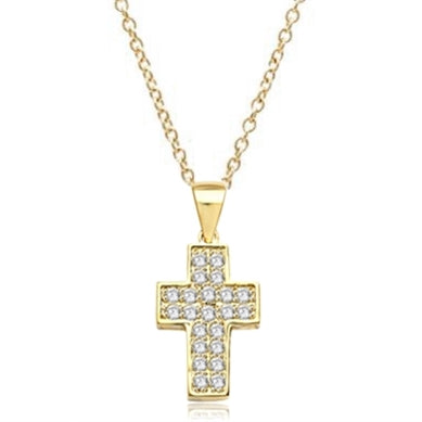 Santa Cruz-Cross pendant in Gold Vermeil