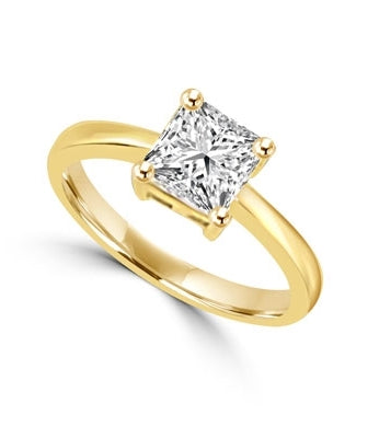 Ring 1 ct princess cut diamond essence stone