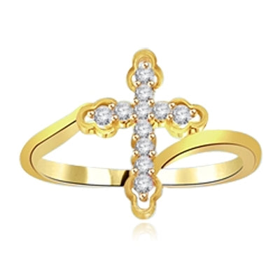 Gloria-Sublime ring with pure white Round cut Diamond