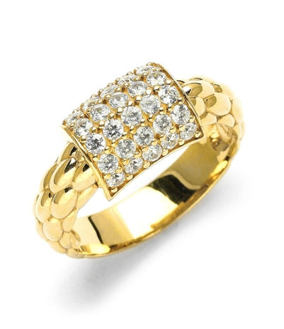 A beautiful Companion Ring to the bangle bracelet, with 3.0 Cts. Round Diamond Essence masterpieces adorning the elegant antique style band.