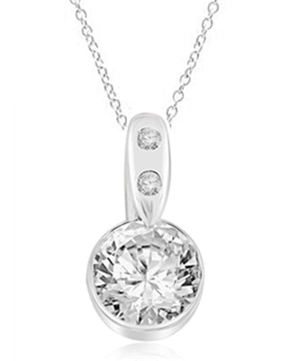 2ct round brilliant stone in Solid Gold