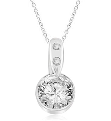 2ct round brilliant stone in Solid Gold