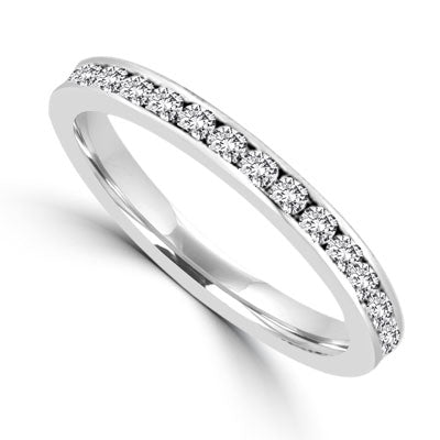White Gold classic eternity band from Diamond Essence