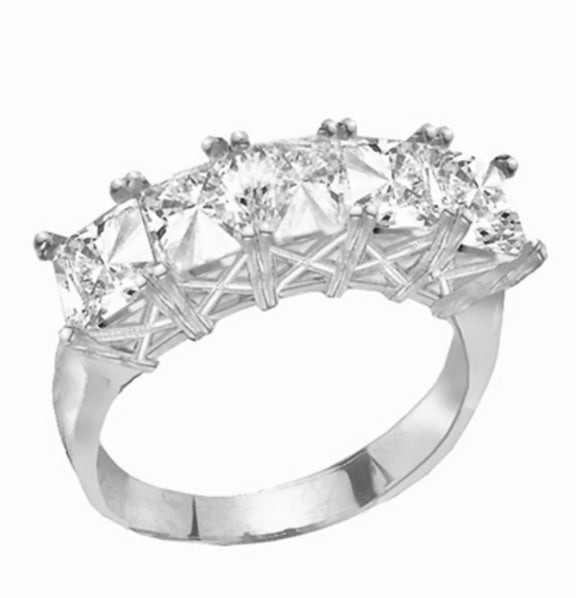 Sweet Love-Cool princess band in White Gold