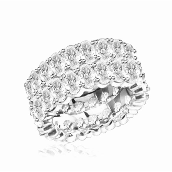 anniversary band 44 oval cut brilliant stones