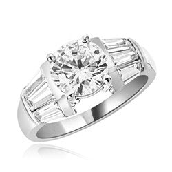 3cts Brilliant Ring in white gold