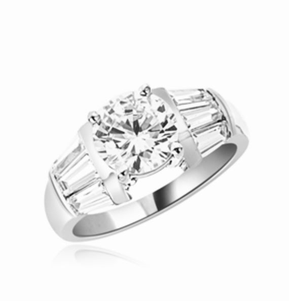 3cts Brilliant Ring in white gold