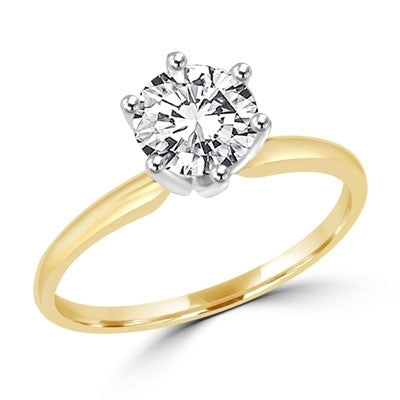 Best Simultated Round Diamond Solitaire Ring