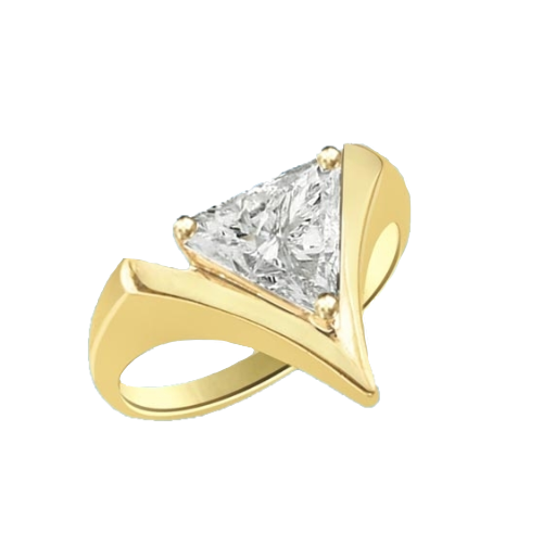 2.0 Dia. Carats Trilliant Cut Diamond in yellow gold