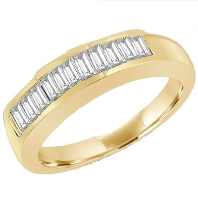 ring with baguettes set in channel-setting