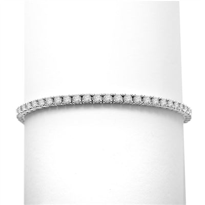 6.88ct Classic tennis bracelet in silver