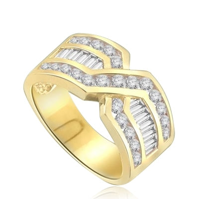 Tenderly- Emerald Gold Vermeil ìXî ring 2.5 cts.t.w