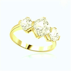 Tilt-Magnifient ring in Gold Vermeil