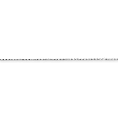 14k solid white gold 0.80mm Wheat Chain