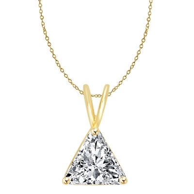 18k Gold Triangle Diamond Vermeil Lariat Necklace | Uncommon James