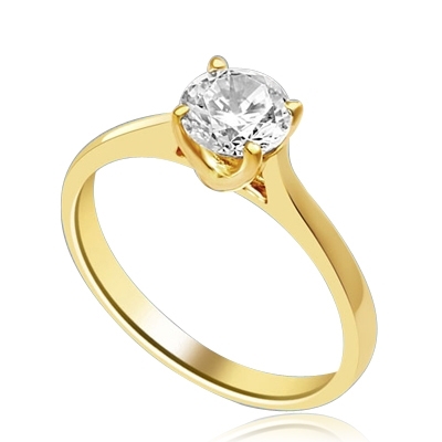 A perfect solitaire to propose! Beautiful Tiffany set 0.75 Ct. Ring. In ...