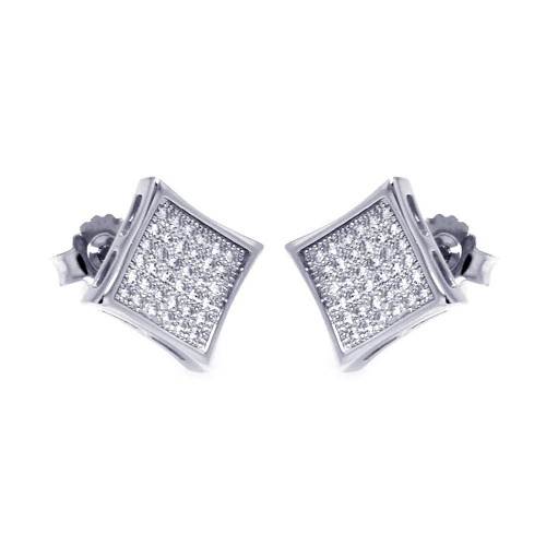 Top more than 202 silver square earrings