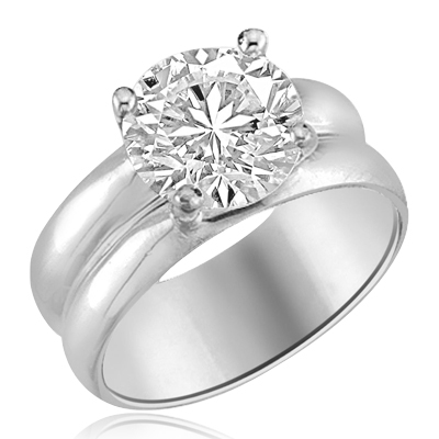 Designer Platinum Ruby Solitaire Ring with Diamond Twist JL PT R8173