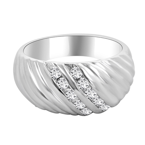 A Love Like No Other Women's Romantic Platinum Plated Wedding Ring  Personalized With Your Choice Of 2 Names, A Date Or Message E