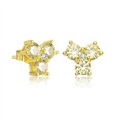 Gold Plated Circular Earrings – madhurya.com