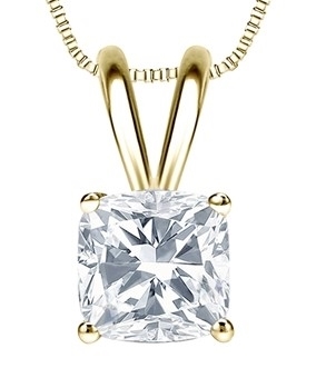 One carat cushion cut Diamond Essence 