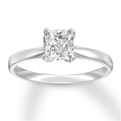 0.5 Carat Cushion Cut Lab Grown Diamond Engagement Rings in Platinum |  Ritani